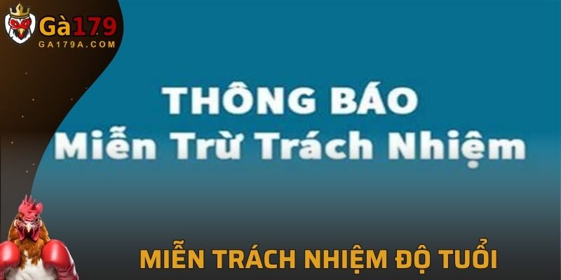 Nội quy về độ tuổi người dùng